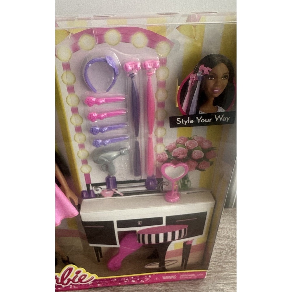 NEW Barbie Nikki Doll You Can Be Anything Hair Accessories Salon Set New In Box - Picture 4 of 15